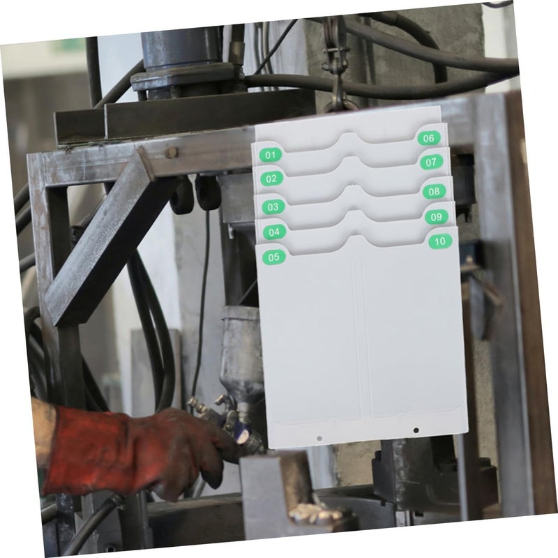 Wall-Mounted Attendance Rack Slots Flexible Cards Storage Holder for Easy Access No Drilling Required for Office Organization and Management - Image 4