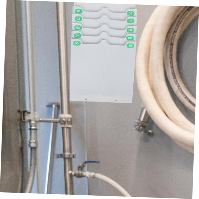 Wall-Mounted Attendance Rack Slots Flexible Cards Storage Holder for Easy Access No Drilling Required for Office Organization and Management - Image 5