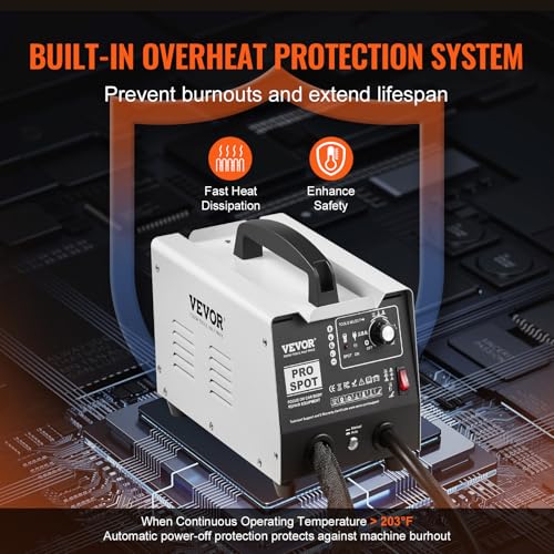 VEVOR Stud Welder Dent Repair Kit, 1.8KW Spot Welder Dent Puller with Auto/Manual Welding & 7 Versatile Modes, 110V Auto Body Spot Welding Dent Puller Machine for Car, Truck Dent Repair - Image 5