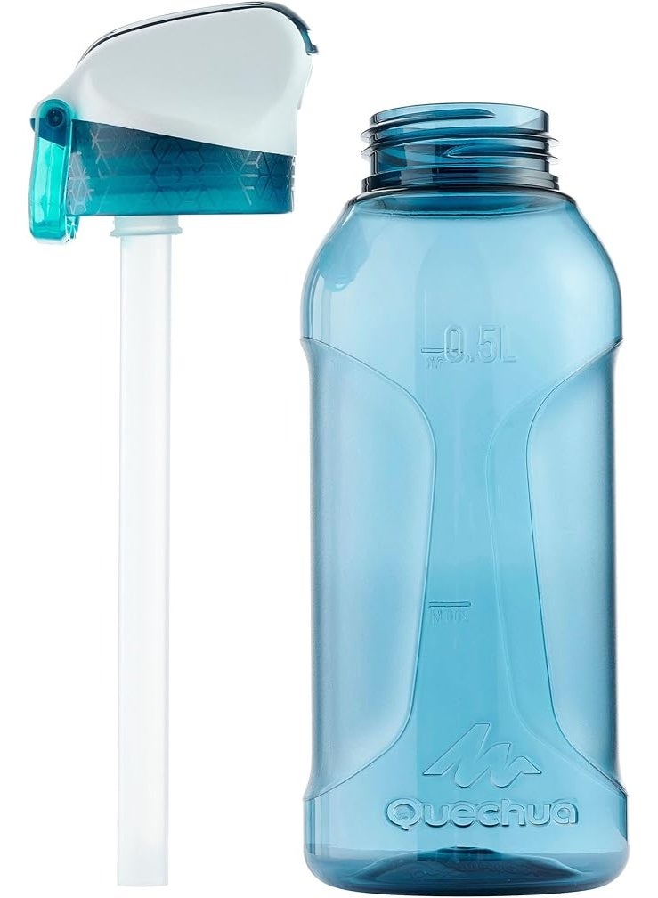 كيتشوا قارورة ماء للأطفال سعة 0.5 لتر مزودة بغطاء فوري، وماصة، وماصة للمشي لمسافات طويلة - Image 2