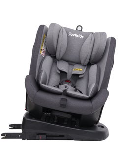 Jovikids Angela Safety Baby Car Seat with Isofix and Top Tether, 360 Degree Swivel Child Seat, Rotating Carseat for Group 0/1/2/3, 0-12 Years Old, ECE R44/04, Black  - Image 1