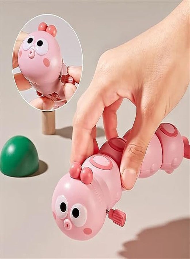acrown Cute Animal Toys for Kids Sensory Worm Animal Wind up Colorful Toy Insect Figurines for Boys and Girls Multicolor (Caterpillar) - Image 2