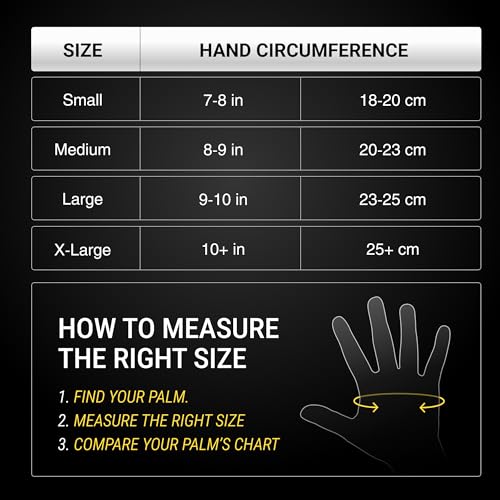 FIGHTECH Workout Gloves for Men and Women | Fingerless Weight Lifting Gym Gloves (Large, Black/Gray) - Image 5