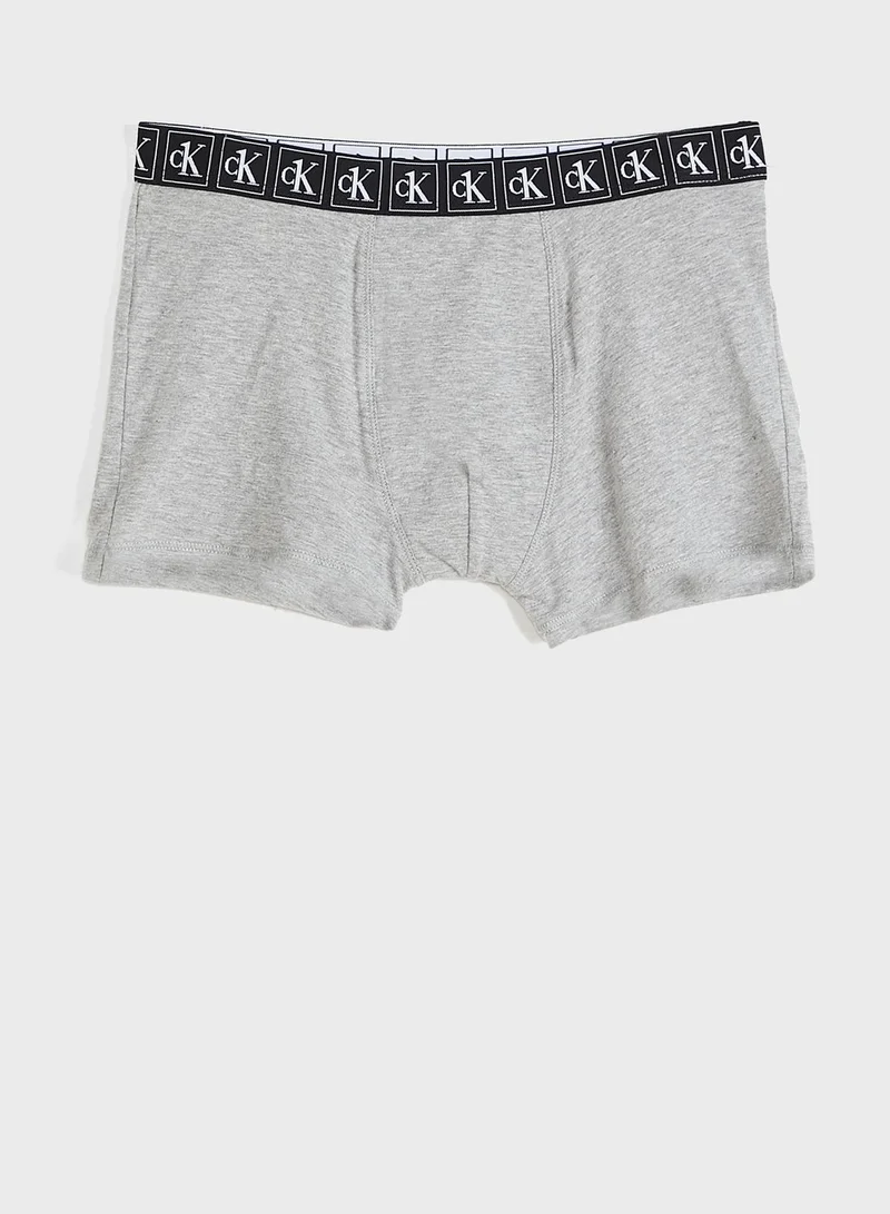 Calvin Klein Jeans Kids 3 Pack Logo Trunks