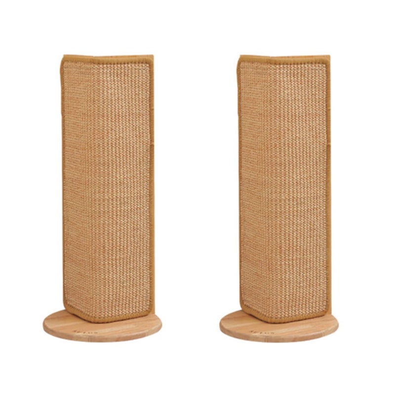 SHENGOCASE 2-Pack 24.5" Tall No Drilling Wall Sofa Couch Corner Cat Sisal Scratcher,Scratching Post,Replaceable Sisal Scratch Pad Mat, Couch Protector - Image 1
