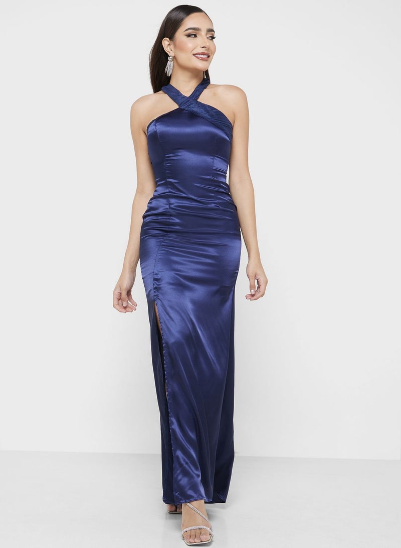 Ella Limited Edition Halter Slit Gown  - Image 4