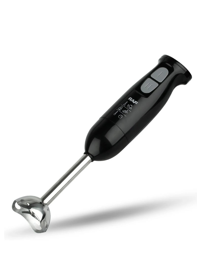 RAF BLENDER SET 5 İN 1 || Stainless Steel 400W || Powerful Turbo Boost With Variable Speeds, Chopper, Mixer, Food Processor, Smoothie Maker and milk frother  - Image 2