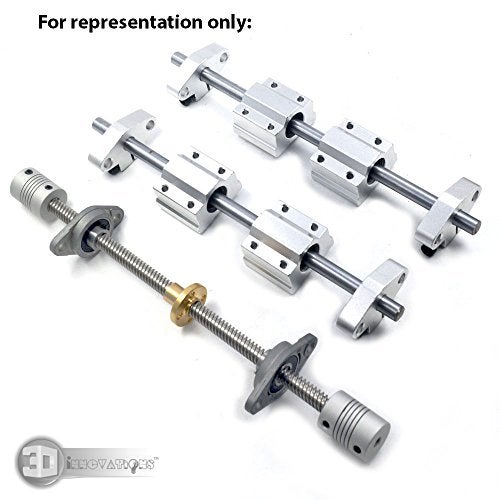 3DInnovations SHF8 8mm Flange Mount Aluminum Linear Rail Rod Shaft Guide Support Bearing (Quantity: 2 pcs) - Image 4