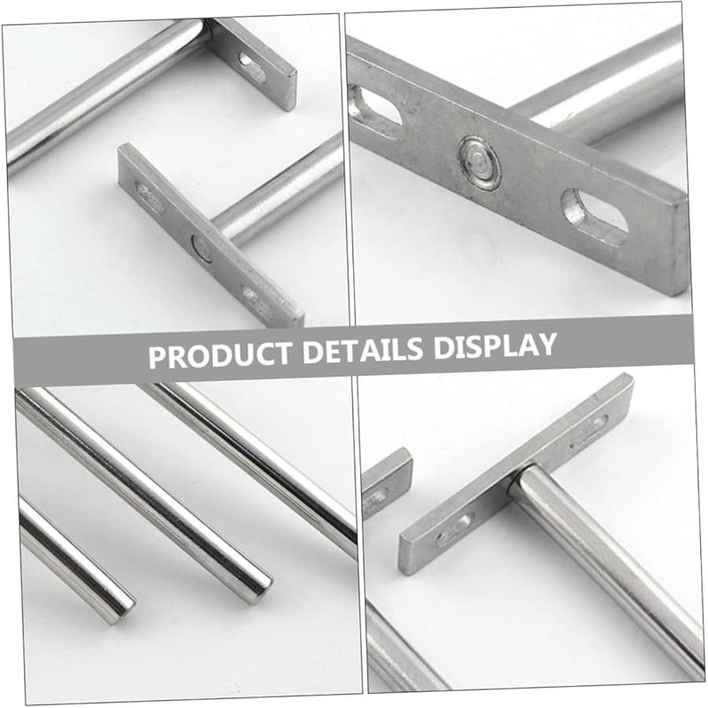TEHAUX 4Pcs Hidden Shelf Brackets 7 5X7CM Size For Floating Shelves Home Office Decor - Image 4