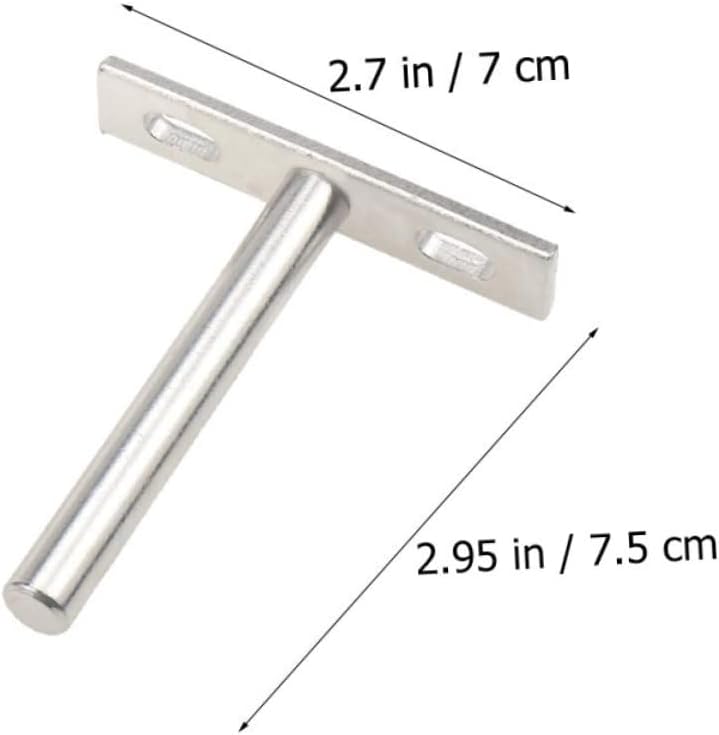 TEHAUX 4Pcs Hidden Shelf Brackets 7 5X7CM Size For Floating Shelves Home Office Decor - Image 3
