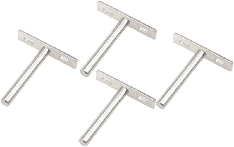 TEHAUX 4Pcs Hidden Shelf Brackets 7 5X7CM Size For Floating Shelves Home Office Decor - Image 2