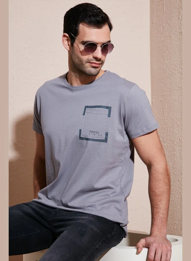Buratti  Buratti Crew Neck Cotton Slim Fit T Shirt Men's T SHIRT 541REWORK for Men | Best Price UAE