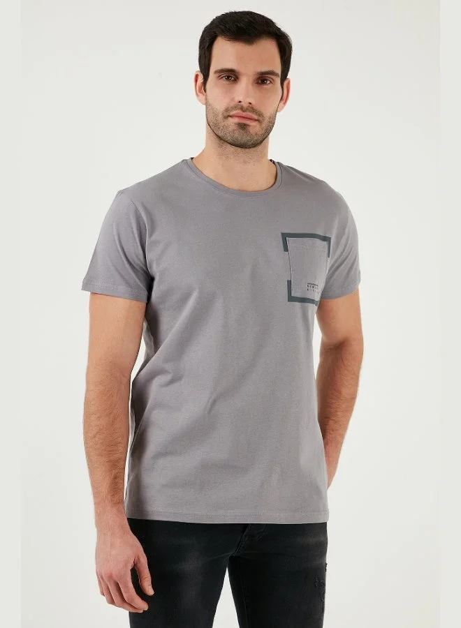 Buratti  Buratti Crew Neck Cotton Slim Fit T Shirt Men's T SHIRT 541REWORK for Men | Best Price UAE