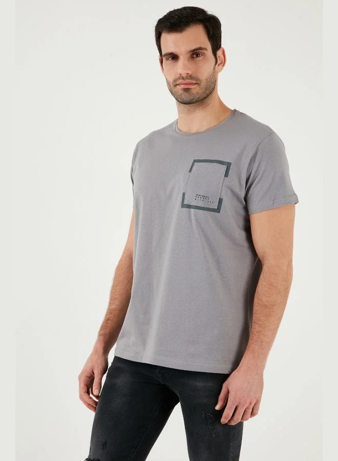 Buratti  Buratti Crew Neck Cotton Slim Fit T Shirt Men's T SHIRT 541REWORK for Men | Best Price UAE