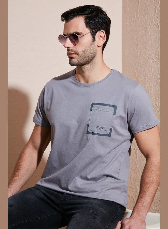 Buratti  Buratti Crew Neck Cotton Slim Fit T Shirt Men's T SHIRT 541REWORK for Men | Best Price UAE
