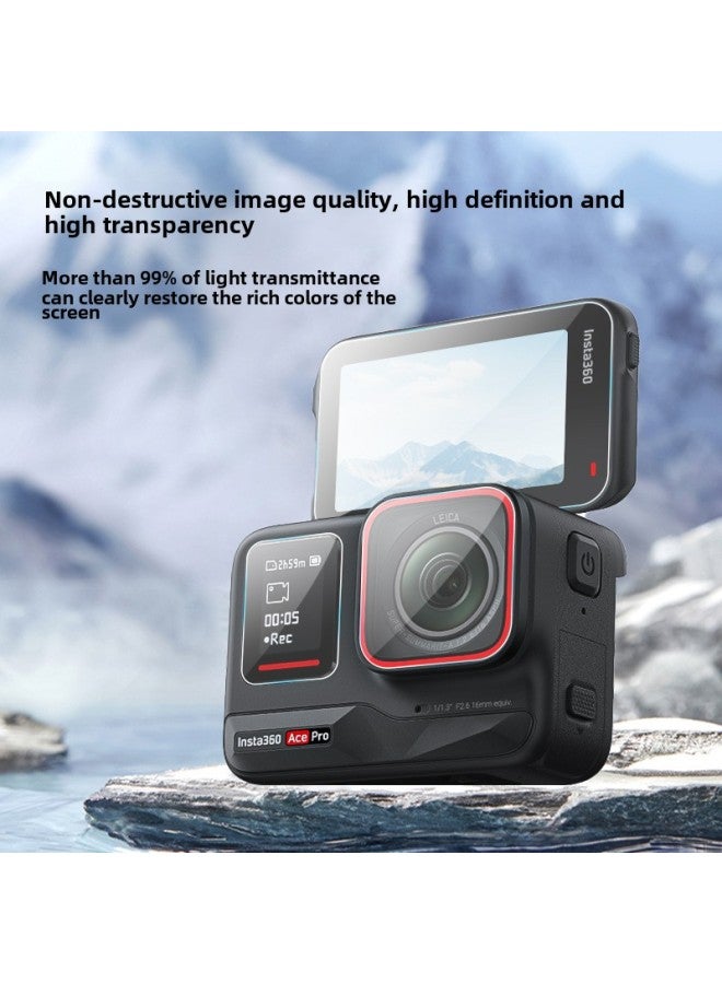 Generic Applicable Shadow Stone Insta360 ACE Pro Tempered Film Insta360 ACEPro Sports Camera Tempered Film-Color:Insta360 Ace Pro2 Tempered Film  - Image 5