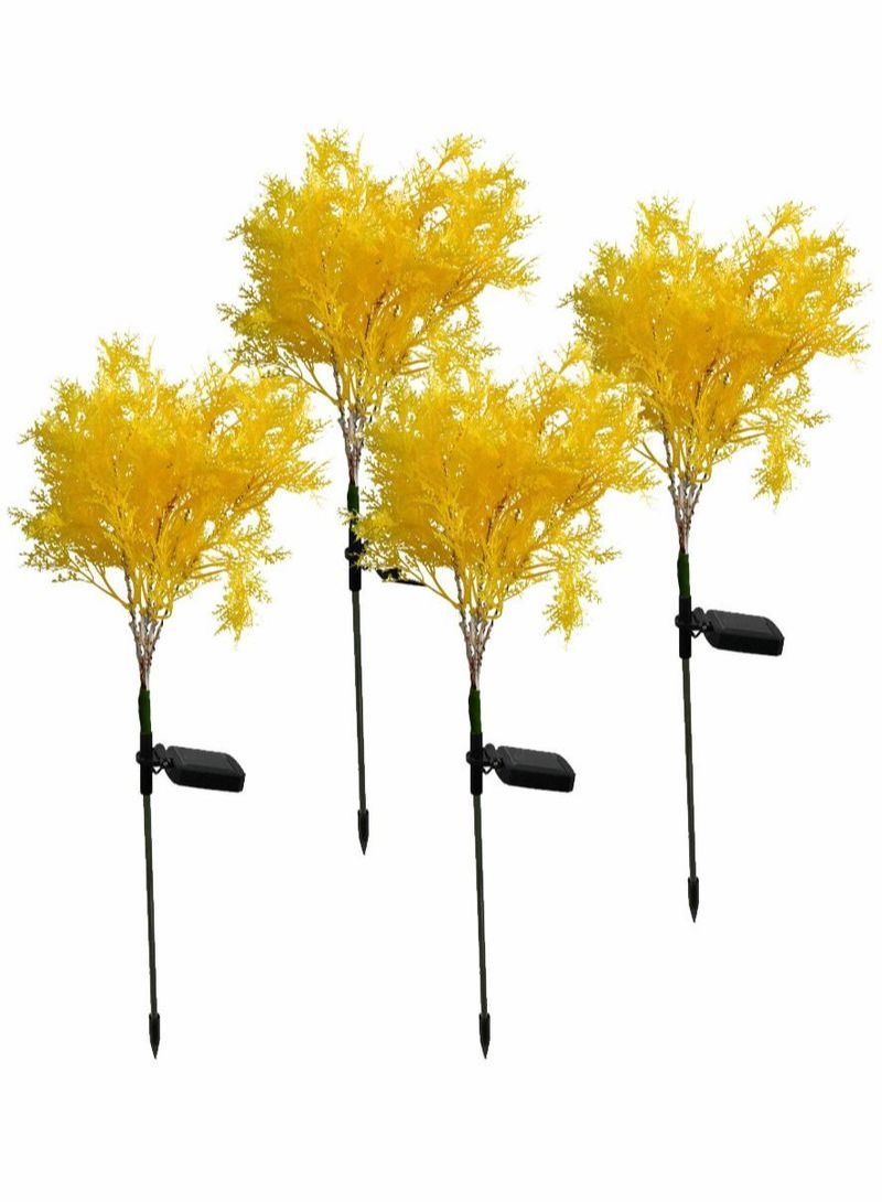 NIBEMINENT Solar Lawn Light Yellow 4 Pcs - Image 1