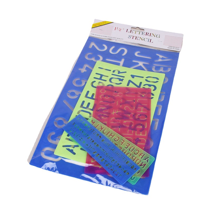 Binbin Stationery Manufacturer Supply Plastic Alphabet Board English Number Pp Material Letter Drawing Template Drawing Board - Image 5