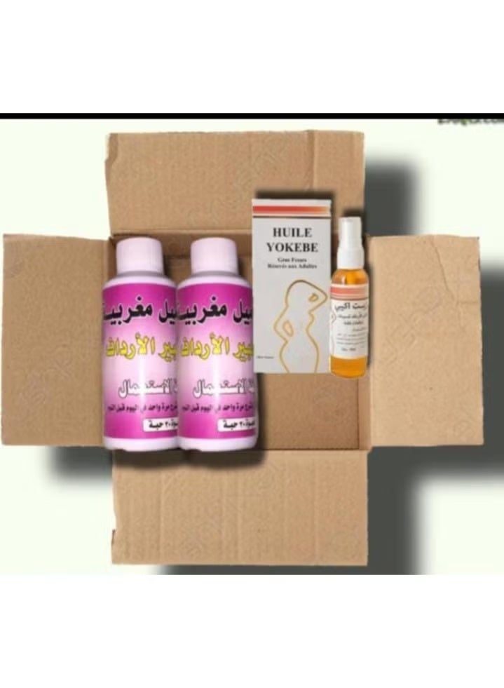 زيت الاكيببي مع كبسولات المغربي لتحسين الجسم