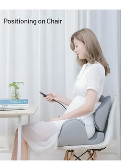 porodo Cushion Massager Porodo Lifestyle Lumbar Support - Grey  - Image 2