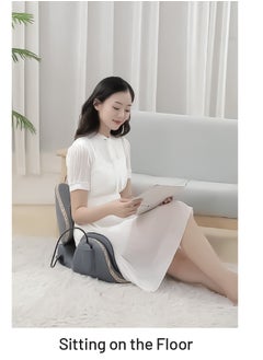 porodo Cushion Massager Porodo Lifestyle Lumbar Support - Grey  - Image 3