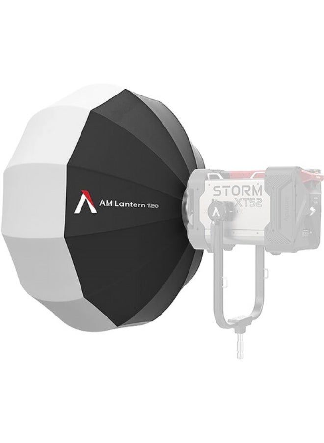 أبتشر Aputure Lantern 120 Softbox – 4ft Omni-Directional Soft Light Modifier, Aputure Mount Professional Light Diffuser, Large Lantern Softbox for LED Video Lights, 360° Ambient Lighting Accessory, Quick Setup Studio Lighting Tool for Filmmaking, Photography, Broadcast 4ft - Image 1