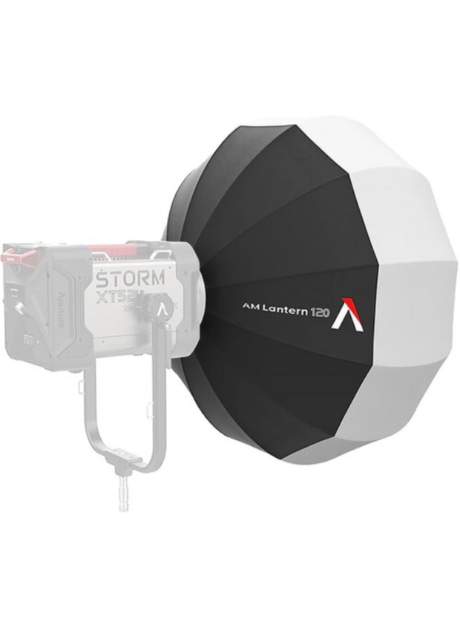 أبتشر Aputure Lantern 120 Softbox – 4ft Omni-Directional Soft Light Modifier, Aputure Mount Professional Light Diffuser, Large Lantern Softbox for LED Video Lights, 360° Ambient Lighting Accessory, Quick Setup Studio Lighting Tool for Filmmaking, Photography, Broadcast 4ft - Image 4