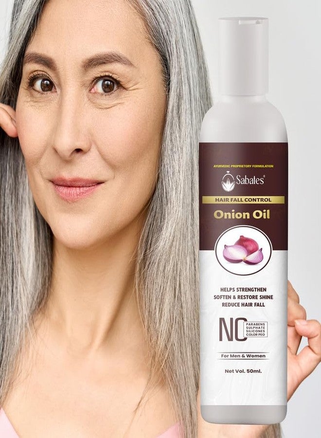 زيت البصل من ساباتس لشعر قوي وناعم كالحرير | زيت لشعر أكثر نعومة ولمعانًا، ويعزز نمو الشعر، لطيف بما يكفي للاستخدام اليومي | زيت البصل لتساقط الشعر - Image 4