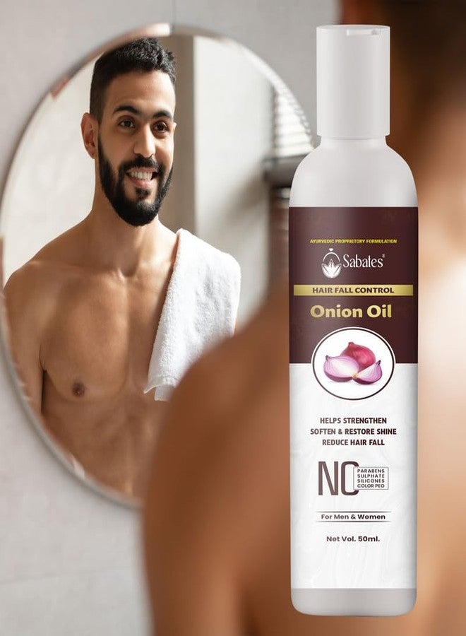 زيت البصل من ساباتس لشعر قوي وناعم كالحرير | زيت لشعر أكثر نعومة ولمعانًا، ويعزز نمو الشعر، لطيف بما يكفي للاستخدام اليومي | زيت البصل لتساقط الشعر - Image 3