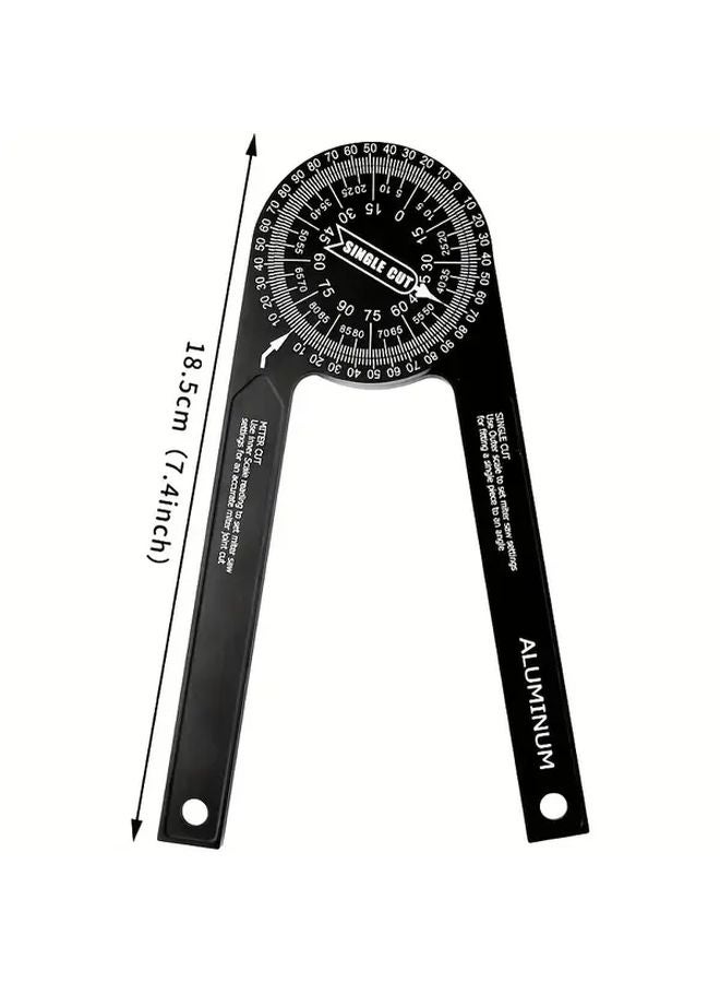 Mechanical Miter Saw Protractor 7 Inch Aluminum Rust Proof Angle Finder Laser Engraved - Image 2