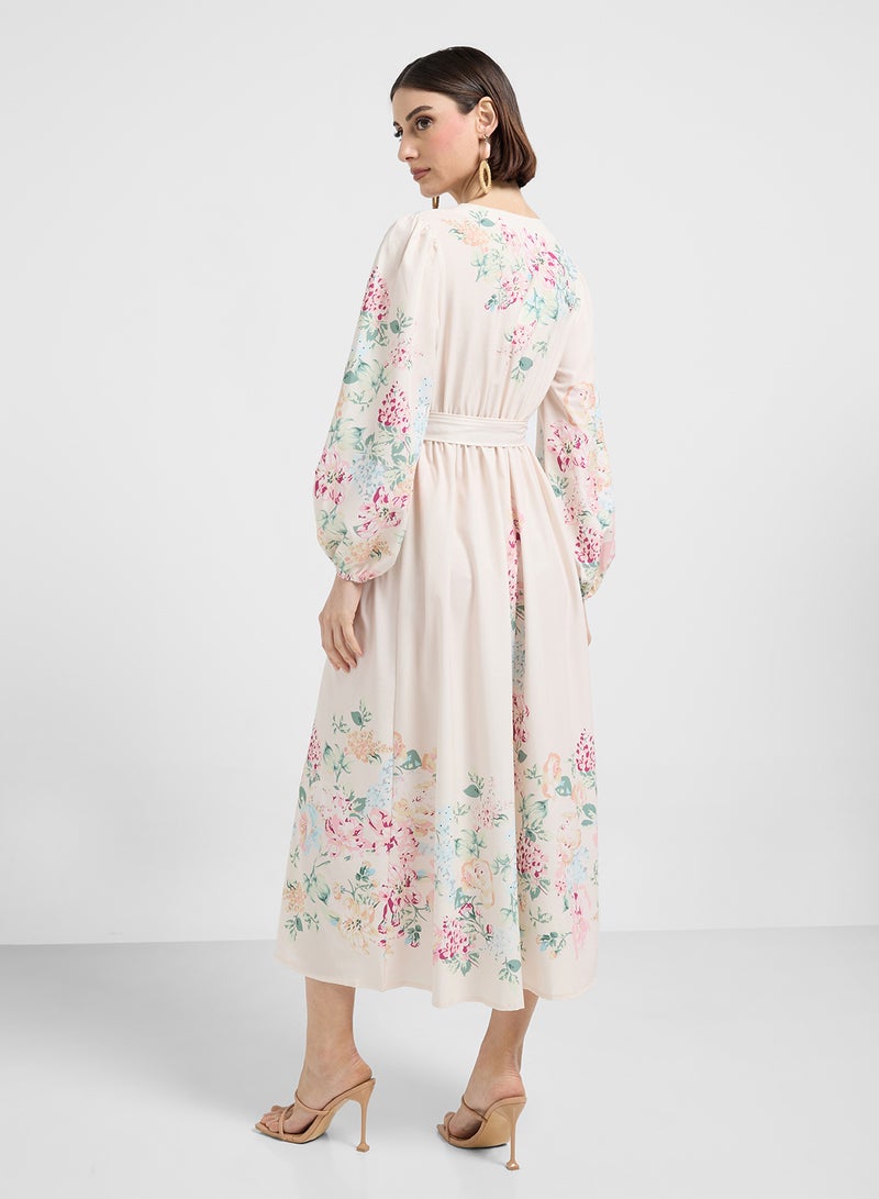 ايلا فستان بطبعة زهور - Image 3