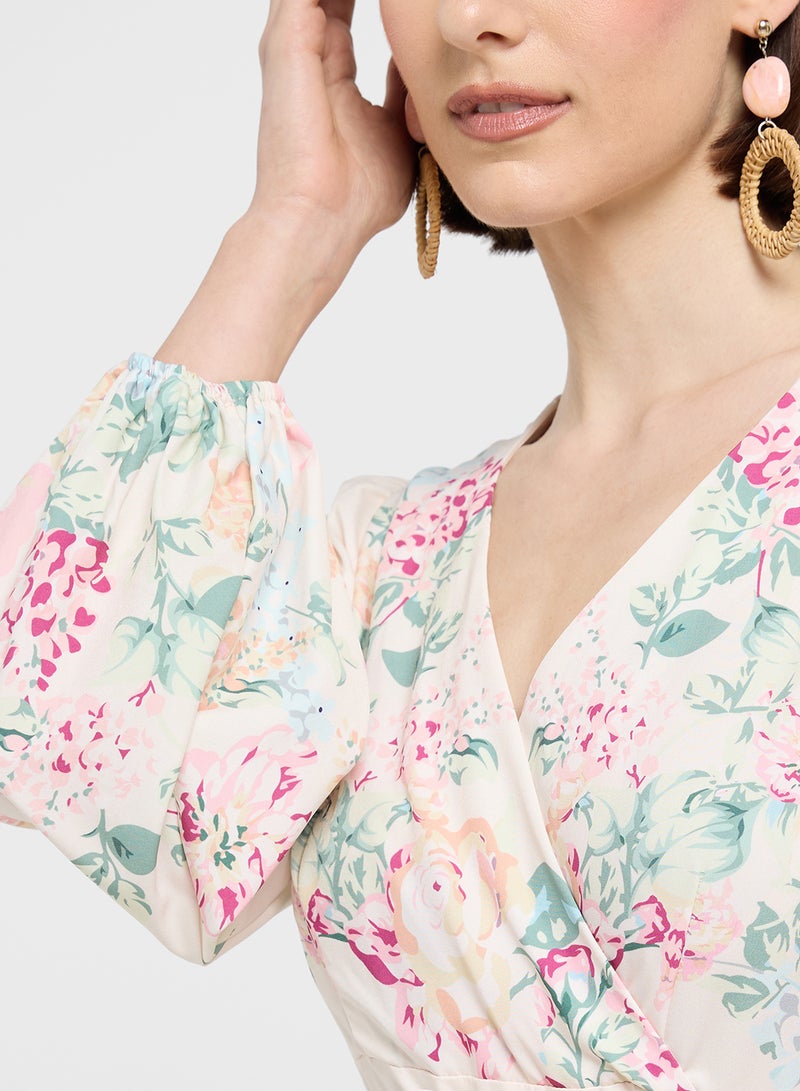 ايلا فستان بطبعة زهور - Image 2