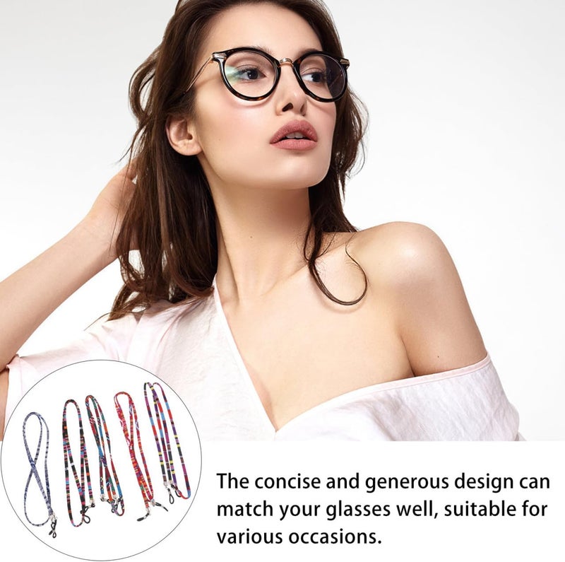 10pcs Anti-slip Glasses Strap Flat Cord Eyewear Retainer Colorful Mixed Pack for Sports and Outdoor Use Random Color - Image 3