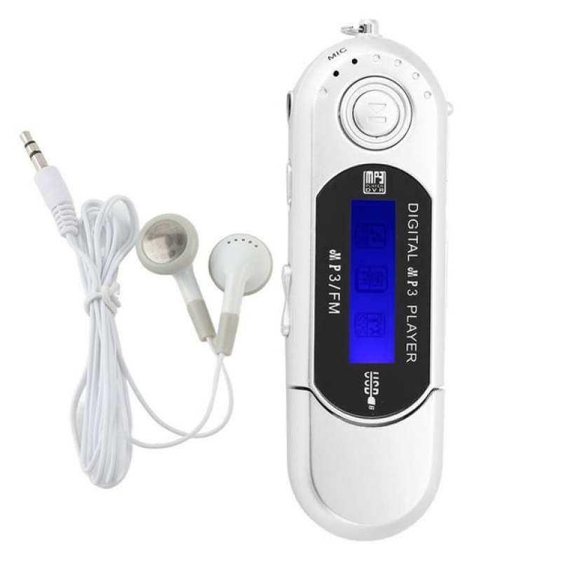 لاعب موسيقى رقمي USB MP3، جهاز لاسلكي محمول، نسخة قابلة للشحن + كبل سماعة أذن، لون فضي. - Image 2