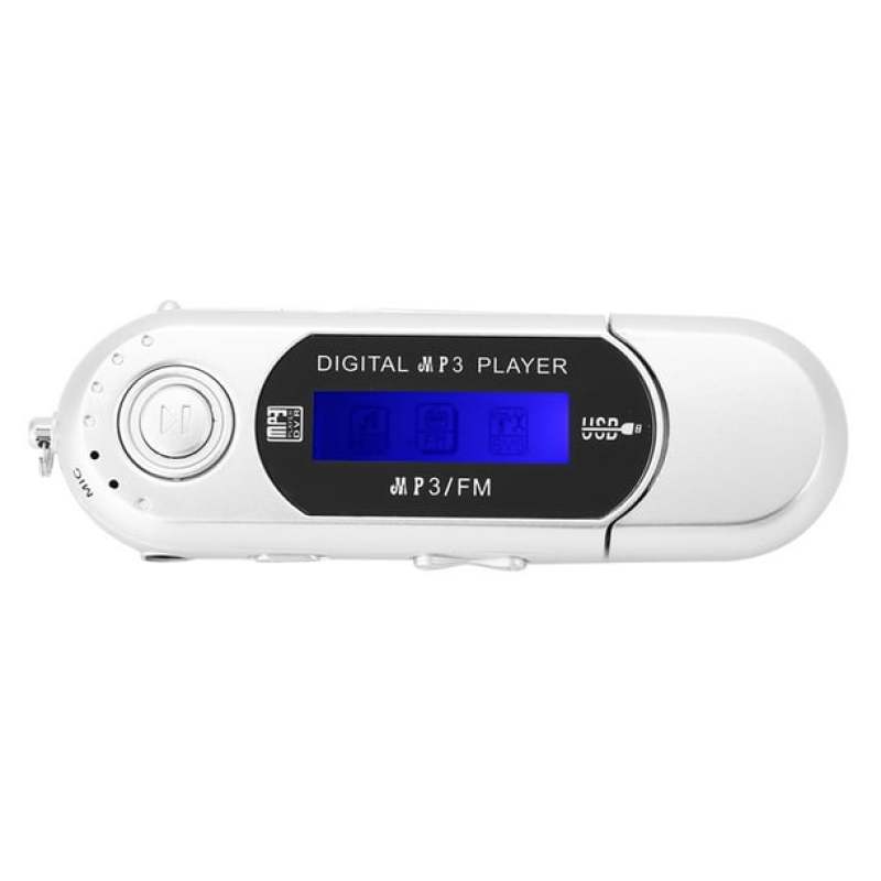 لاعب موسيقى رقمي USB MP3، جهاز لاسلكي محمول، نسخة قابلة للشحن + كبل سماعة أذن، لون فضي. - Image 3
