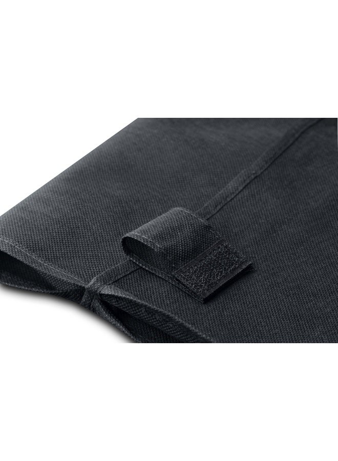 Handy Laundry بطانة عربة التسوق القابلة للحمل 18 × 15 × 24 قاع مربع تناسب غطاء عربة التسوق القياسية وأحزمة قابلة للتعديل للتثبيت السهل والآمن مصنوعة من مادة مقاومة للماء باللون الأسود - Image 5