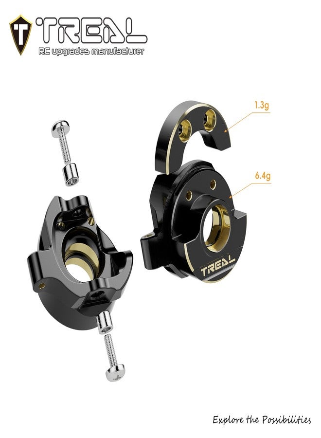 Treal Brass Steering Knuckles Heavy Weight Upgrade Parts for 1/30 SCX30 Scale Crawler - Image 5