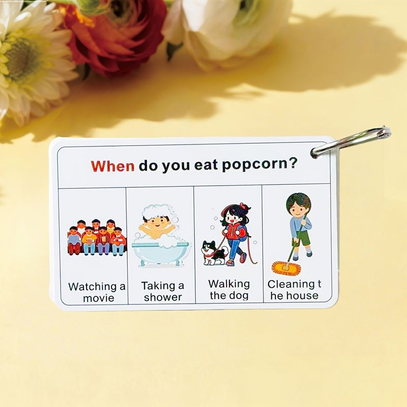 A Set Of 100 Speech Relaxation Task Cards With WH Questions And Vocabulary Teaching Cards - Image 5