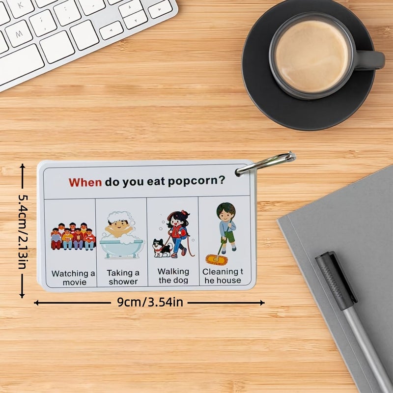 A Set Of 100 Speech Relaxation Task Cards With WH Questions And Vocabulary Teaching Cards - Image 2