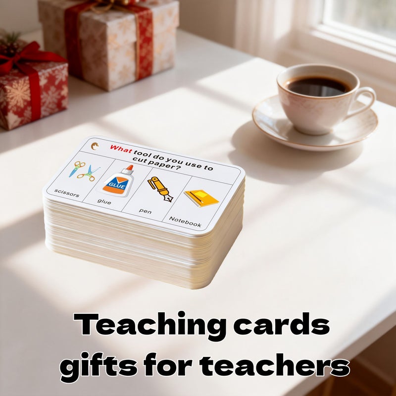 A Set Of 100 Speech Relaxation Task Cards With WH Questions And Vocabulary Teaching Cards - Image 4