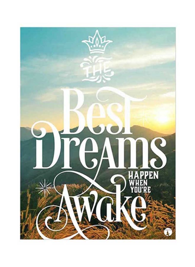 RKN English Phrases Metal Plate Poster Multicolour 15x20centimeter