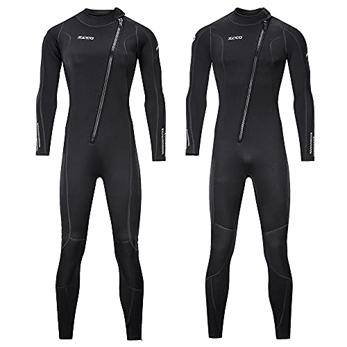 ZCCO Ultra Stretch 3mm Neoprene Wetsuit, Front Zip Full Body Diving Suit, one Piece for Men & Women-Snorkeling, Scuba Diving Swimming, Surfing - Image 1