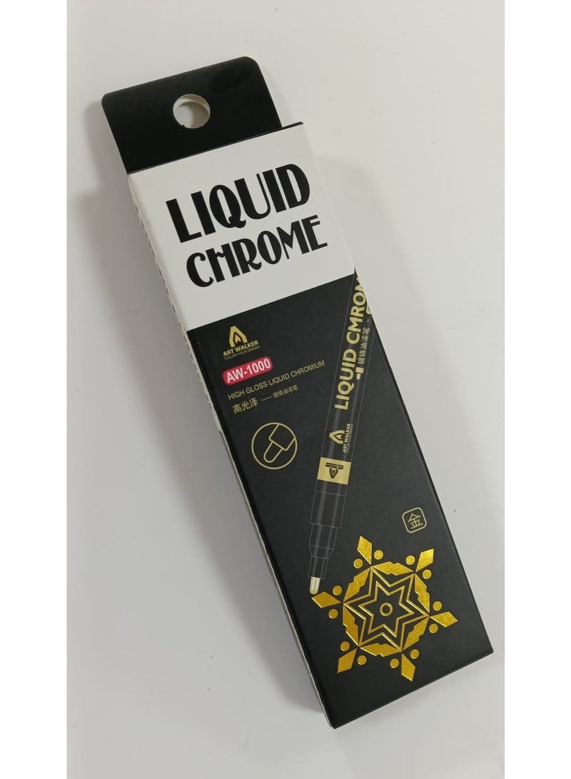 ART WALKER AW-1000 Liquid Chrome Marker  High Gloss Liquid Chromium - Image 1