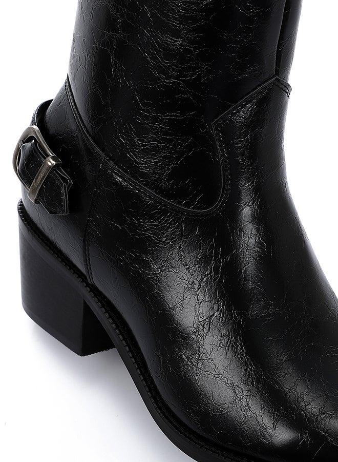 ديجافو حذاء ديجافو حذاء جلدي محكم SUN-DVTV-007 حذاء أسود للنساء - Image 5