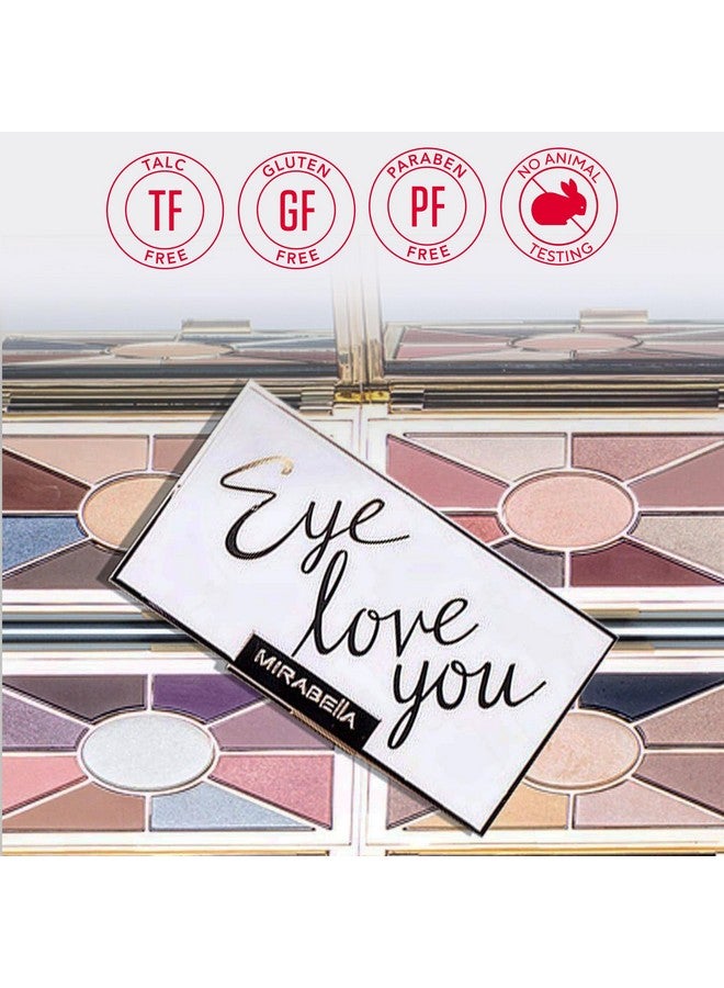 Mirabella Eye Love You Neutral Eyeshadow Palette Collection, Makeup Palette With Ultra-Pigmented Pressed Powders, Natural Matte & Shimmer Eyeshadows With Moisturizing Jojoba & Triglyceride, Seduction - Image 5