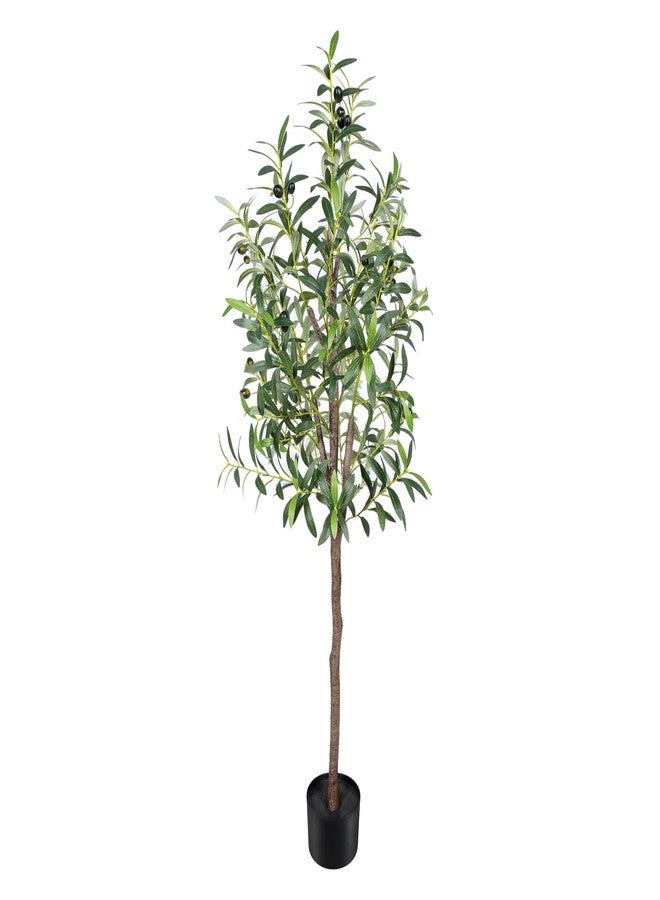CETRD Artificial Olive Tree 5FT Tall Faux Silk Plant 60inch Fake Olive Tree with Trunk and Lifelike Fruits for Home Office Decor Indoor 1pack - Image 2