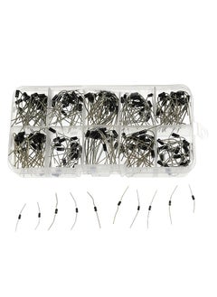 200PCS Diode Assortment Kit 10 Values Rectifier/Schottky Diode 1N4001-1N4007-1N5819 Assorted Set with Storage Box