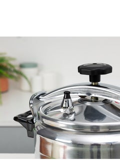 DELCASA 5/7/9/11/15 cmLiters 7 Liter Aluminum Pressure Cooker Equipped with Multi Safety Device and Unique Pressure Indicator Durable Aluminum Alloy Construction With Firm Handles Silver  - Image 4