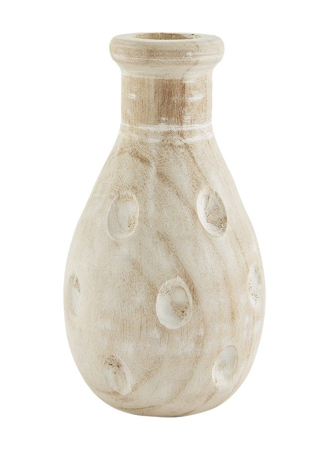 Mud Pie Paulownia Dotted Vase, Small, 7" x 6"Dia - Image 1