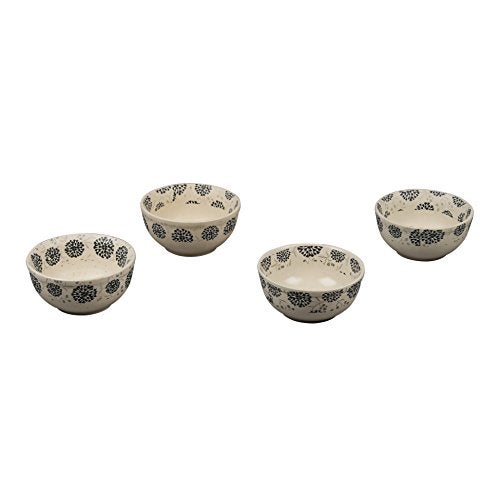 miah decor Miah Décor Hand Glazed Handcrafted Ceramic Stoneware Dinner Bowls/Katori/Dessert Bowls (260 ml); Microwave/Dishwasher/Oven Safe – Set of 4;Collection- Iris Collection –Multicolour-(MD-164) - Image 4